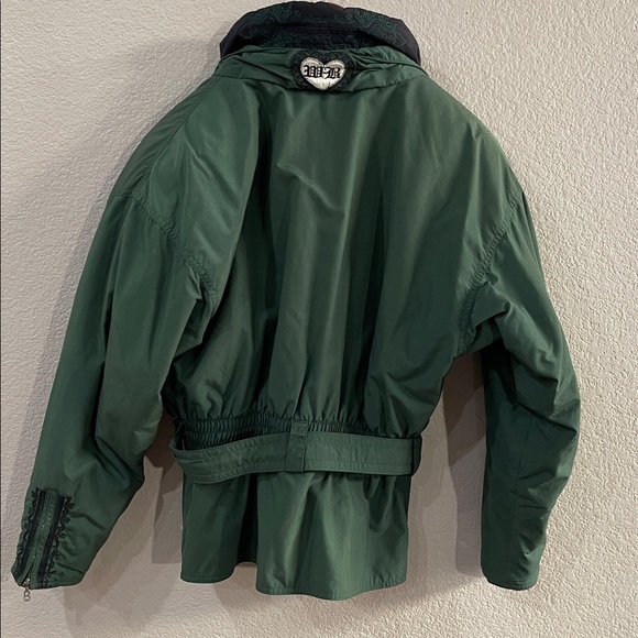 Bogner green ski jacket vintage belted - Picture 3 of 15